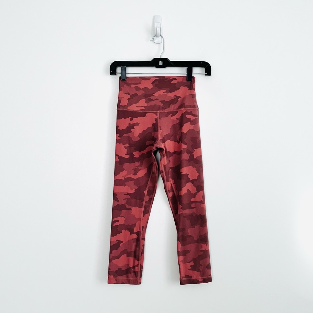 Lululemon Align Crop *21" in Heritage 365 Camo Brier Rose Multi - Picture 5 of 12